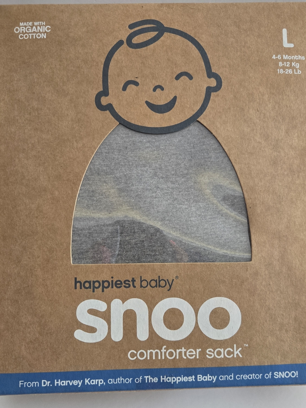 snoo Comforter Sack by Happiest Baby - Gray Size Large 4-6 Months